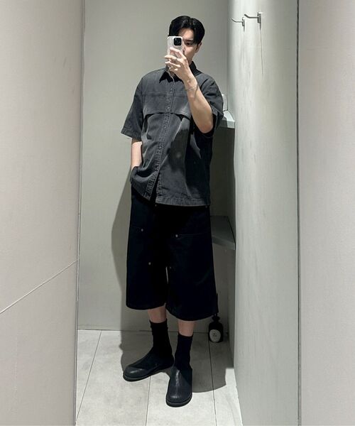 INSILENCE(インサイロンス)の「フラッシュハーフデニムシャツ WASHED BLUE(シャツ/ブラウス・レディース・その他・LARGE/MEDIUM/SMALL)」の12枚目の写真