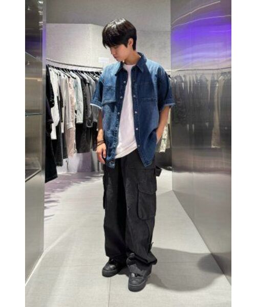 INSILENCE(インサイロンス)の「フラッシュハーフデニムシャツ WASHED BLUE(シャツ/ブラウス・レディース・その他・LARGE/MEDIUM/SMALL)」の17枚目の写真