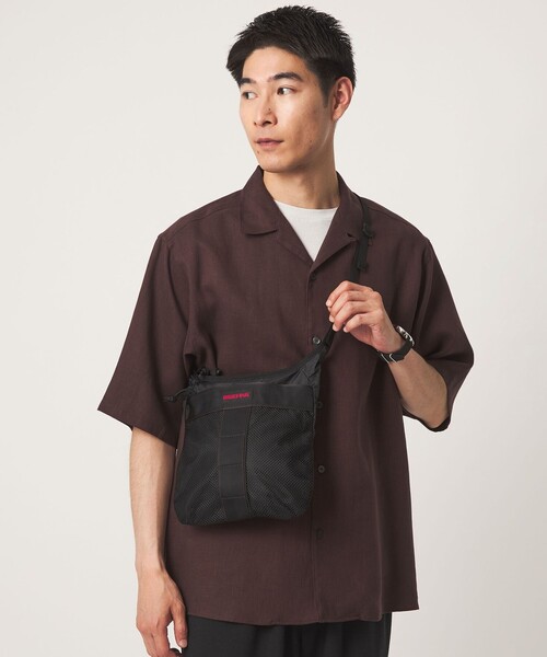 BRIEFING(ブリーフィング)の「【別注】<BRIEFING>リップストップ サコッシュ TALL(ショルダーバッグ・メンズ・グレー系/ブラック・FREE)」の4枚目の写真