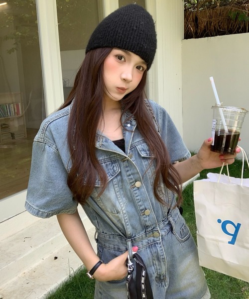 FAVORITO（ファヴォリート）の「デニムオールインワン（つなぎ/オールインワン・レディース・ブルー・XL/L/M/S）」の5枚目の写真