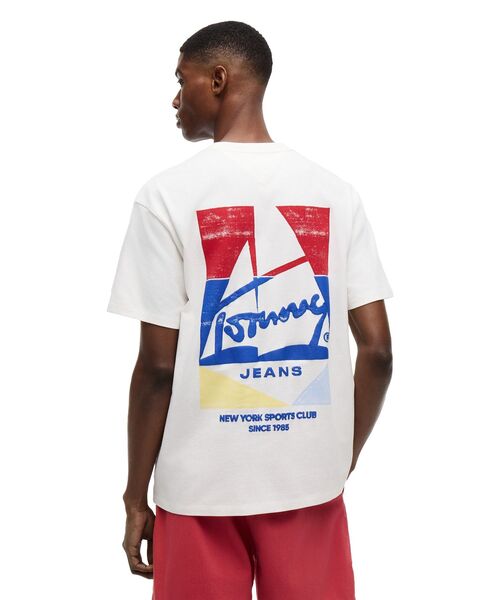 tommy jeans(トミー ジーンズ)の「セイルボートリラックスショートスリーブTシャツ(Tシャツ/カットソー・メンズ・ブラック/マルチ/ホワイト・X-SMALL/LARGE/MEDIUM/X-LARGE/SMALL)」の2枚目の写真