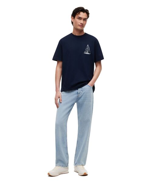 tommy jeans(トミー ジーンズ)の「セイルボートリラックスショートスリーブTシャツ(Tシャツ/カットソー・メンズ・ブラック/マルチ/ホワイト・X-SMALL/LARGE/MEDIUM/X-LARGE/SMALL)」の6枚目の写真