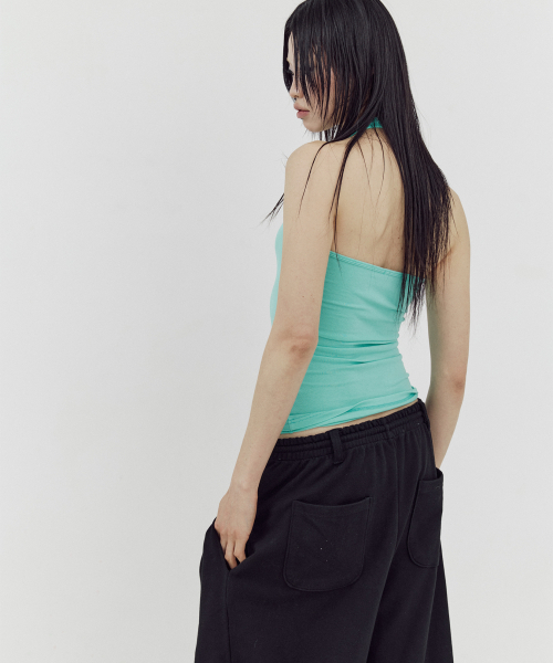 SETUP-EXE(セットアップイーエックスイー)の「BASIC HALTERNECK TOP / MINT(Tシャツ/カットソー・レディース・その他・OS)」の4枚目の写真