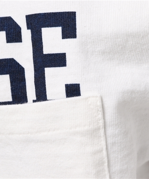 HYSTERIC GLAMOUR（ヒステリックグラマー）の「PARADICE pt ポケ付モックネックT-SH（Tシャツ/カットソー・メンズ・ホワイト/ブラック/オレンジ・SMALL/LARGE/MEDIUM）」の4枚目の写真