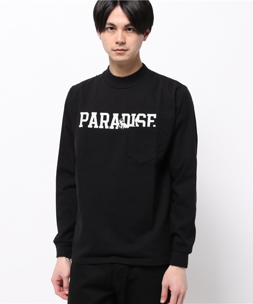 HYSTERIC GLAMOUR（ヒステリックグラマー）の「PARADICE pt ポケ付モックネックT-SH（Tシャツ/カットソー・メンズ・ホワイト/ブラック/オレンジ・SMALL/LARGE/MEDIUM）」の12枚目の写真