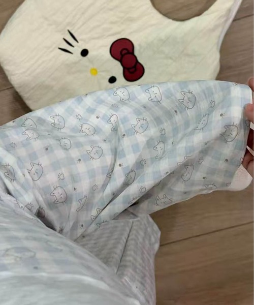 AsheKsha(アシクシャ)の「柔らかくてかわいいキャラクターのストレートホームパンツ(その他パンツ・レディース・ブルー/ブラウン/ベージュ・F)」の11枚目の写真