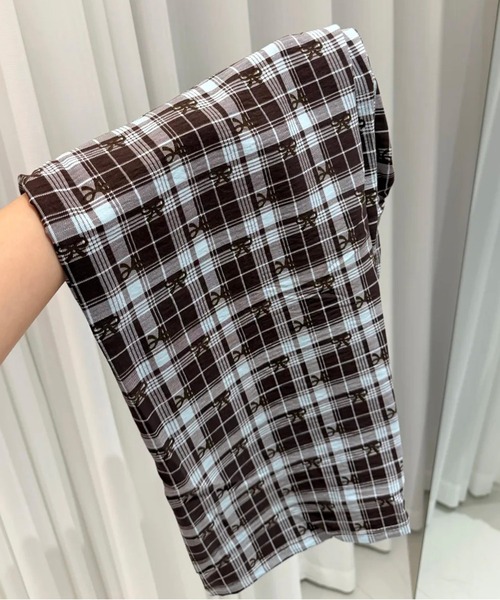 AsheKsha(アシクシャ)の「柔らかくてかわいいキャラクターのストレートホームパンツ(その他パンツ・レディース・ブルー/ブラウン/ベージュ・F)」の18枚目の写真