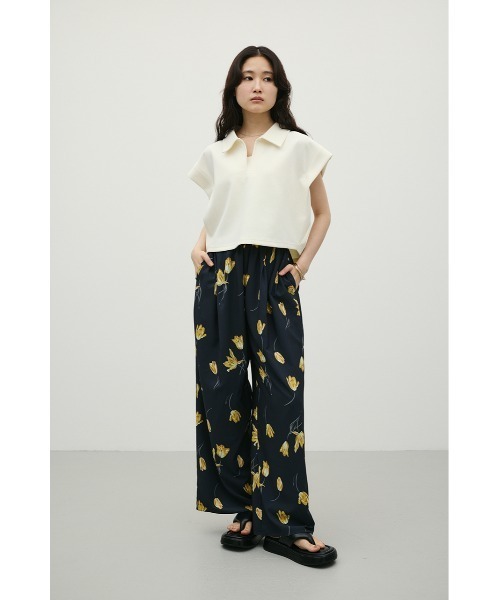 STYLEMIXER（スタイルミキサー）の「スキッパーダンボールカットトップ（Tシャツ/カットソー・レディース・グレー/ホワイト/ブラック・FREE）」の9枚目の写真