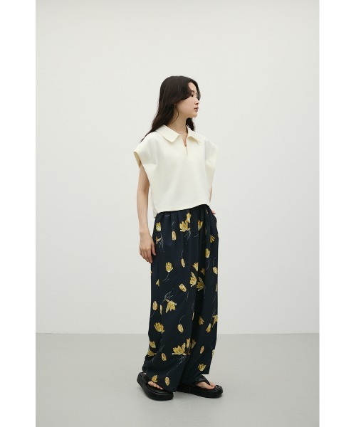 STYLEMIXER（スタイルミキサー）の「スキッパーダンボールカットトップ（Tシャツ/カットソー・レディース・グレー/ホワイト/ブラック・FREE）」の10枚目の写真
