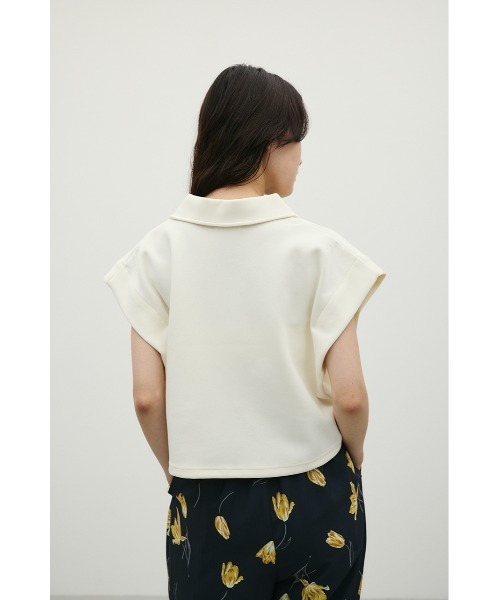 STYLEMIXER（スタイルミキサー）の「スキッパーダンボールカットトップ（Tシャツ/カットソー・レディース・グレー/ホワイト/ブラック・FREE）」の14枚目の写真