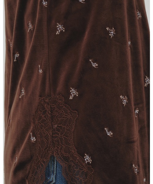 TODAYFUL（トゥデイフル）の「Petit Flower Velour Tunic（その他トップス・レディース・チョコ/ブラック・FREE）」の19枚目の写真