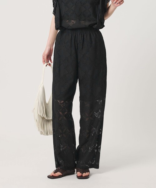 BEAUTY&YOUTH UNITED ARROWS(ビューティーアンドユースユナイテッドアローズ)の「【WEB限定 Wardrobe DAILY MINIMAL】レース イージーパンツ ウォッシャブル(その他パンツ・レディース・ブラック/オフホワイト/ネイビー・S/M)」の10枚目の写真