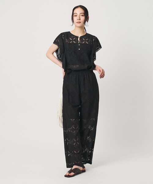 BEAUTY&YOUTH UNITED ARROWS(ビューティーアンドユースユナイテッドアローズ)の「【WEB限定 Wardrobe DAILY MINIMAL】レース イージーパンツ ウォッシャブル(その他パンツ・レディース・ブラック/オフホワイト/ネイビー・S/M)」の13枚目の写真