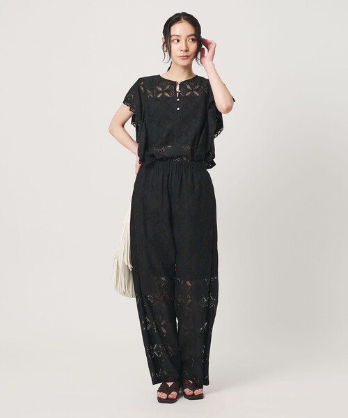 BEAUTY&YOUTH UNITED ARROWS(ビューティーアンドユースユナイテッドアローズ)の「【WEB限定 Wardrobe DAILY MINIMAL】レース イージーパンツ ウォッシャブル(その他パンツ・レディース・ブラック/オフホワイト/ネイビー・S/M)」の14枚目の写真