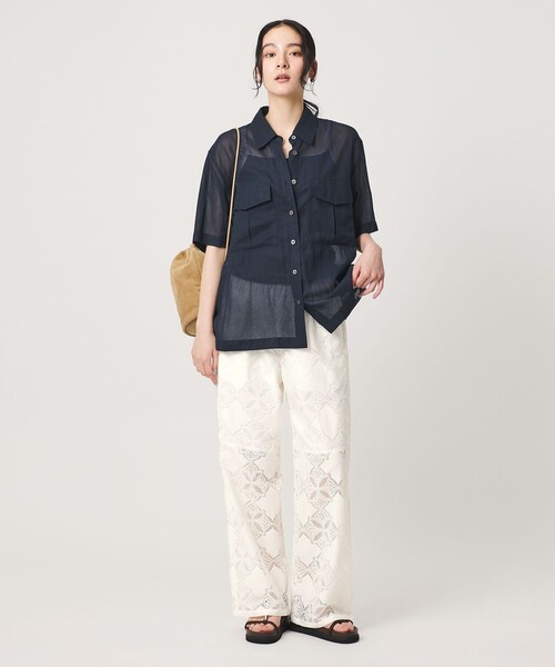 BEAUTY&YOUTH UNITED ARROWS(ビューティーアンドユースユナイテッドアローズ)の「【WEB限定 Wardrobe DAILY MINIMAL】レース イージーパンツ ウォッシャブル(その他パンツ・レディース・ブラック/オフホワイト/ネイビー・S/M)」の16枚目の写真