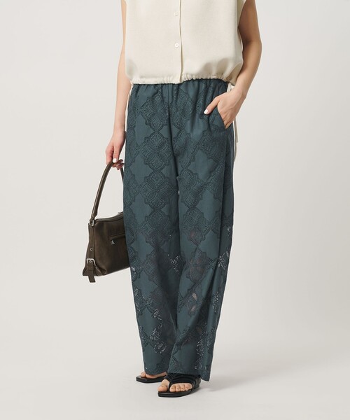 BEAUTY&YOUTH UNITED ARROWS(ビューティーアンドユースユナイテッドアローズ)の「【WEB限定 Wardrobe DAILY MINIMAL】レース イージーパンツ ウォッシャブル(その他パンツ・レディース・ブラック/オフホワイト/ネイビー・S/M)」の18枚目の写真