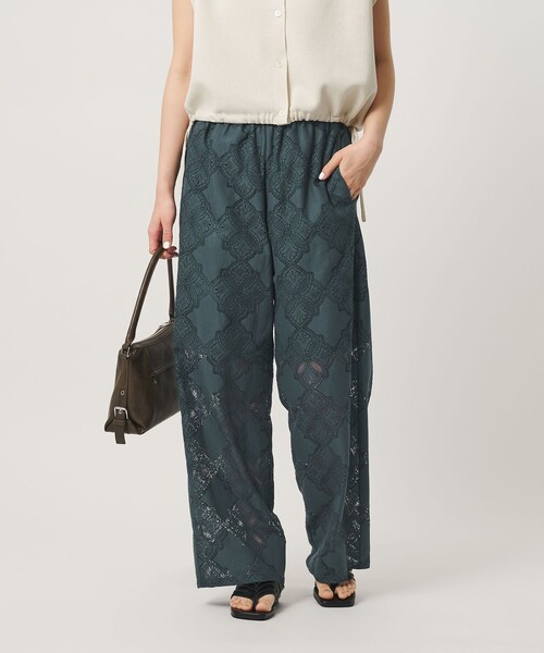 BEAUTY&YOUTH UNITED ARROWS(ビューティーアンドユースユナイテッドアローズ)の「【WEB限定 Wardrobe DAILY MINIMAL】レース イージーパンツ ウォッシャブル(その他パンツ・レディース・ブラック/オフホワイト/ネイビー・S/M)」の19枚目の写真