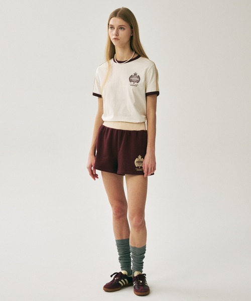 Mardi Mercredi(マルディメクルディ)の「RINGER TSHIRT ORIGINALIS 25 / リンガー Tシャツ オリジナルス 25(Tシャツ/カットソー・レディース・アイボリー/クリーム/ネイビー・FREE)」の7枚目の写真