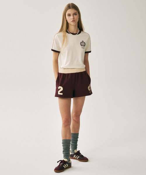 Mardi Mercredi(マルディメクルディ)の「RINGER TSHIRT ORIGINALIS 25 / リンガー Tシャツ オリジナルス 25(Tシャツ/カットソー・レディース・アイボリー/クリーム/ネイビー・FREE)」の6枚目の写真