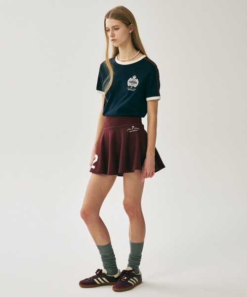 Mardi Mercredi(マルディメクルディ)の「RINGER TSHIRT ORIGINALIS 25 / リンガー Tシャツ オリジナルス 25(Tシャツ/カットソー・レディース・アイボリー/クリーム/ネイビー・FREE)」の19枚目の写真