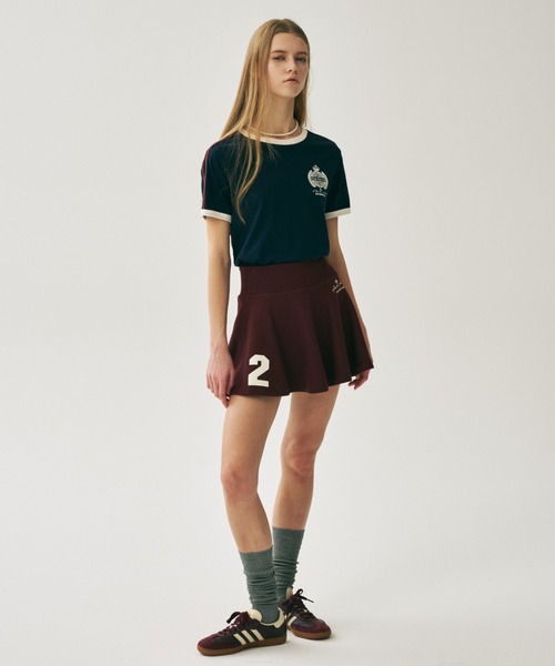 Mardi Mercredi(マルディメクルディ)の「RINGER TSHIRT ORIGINALIS 25 / リンガー Tシャツ オリジナルス 25(Tシャツ/カットソー・レディース・アイボリー/クリーム/ネイビー・FREE)」の18枚目の写真
