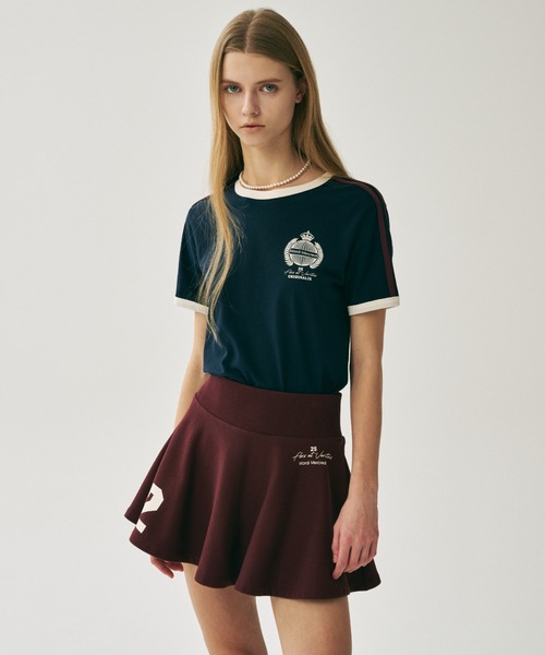 Mardi Mercredi(マルディメクルディ)の「RINGER TSHIRT ORIGINALIS 25 / リンガー Tシャツ オリジナルス 25(Tシャツ/カットソー・レディース・アイボリー/クリーム/ネイビー・FREE)」の16枚目の写真