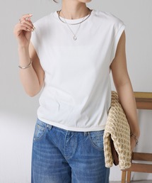 接触冷感素/こだわりの美シルエット/クールタッチTシャツ/Q.anos