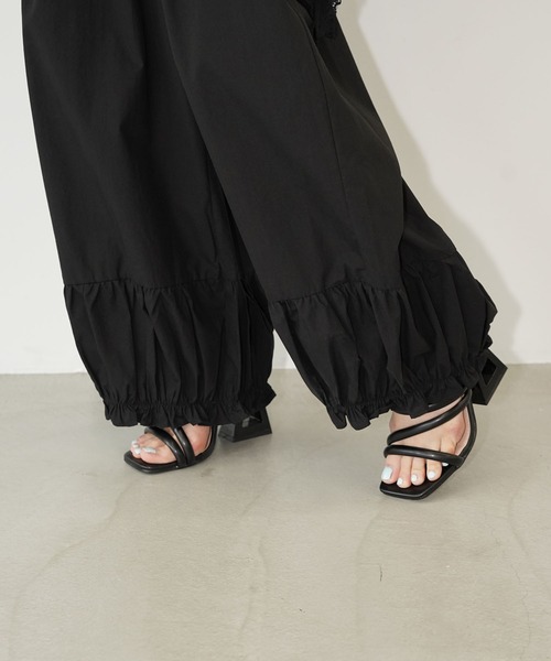 chuclla(チュクラ)の「バルーンギャザーワイドパンツ chw26s345(その他パンツ・レディース・ブラック/ホワイト・L/M)」の16枚目の写真
