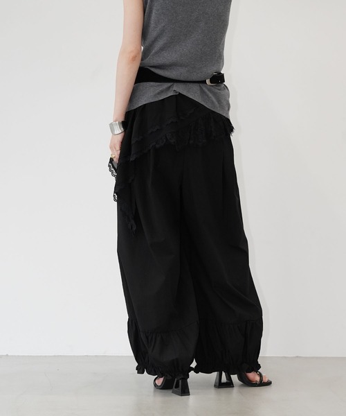 chuclla(チュクラ)の「バルーンギャザーワイドパンツ chw26s345(その他パンツ・レディース・ブラック/ホワイト・L/M)」の17枚目の写真