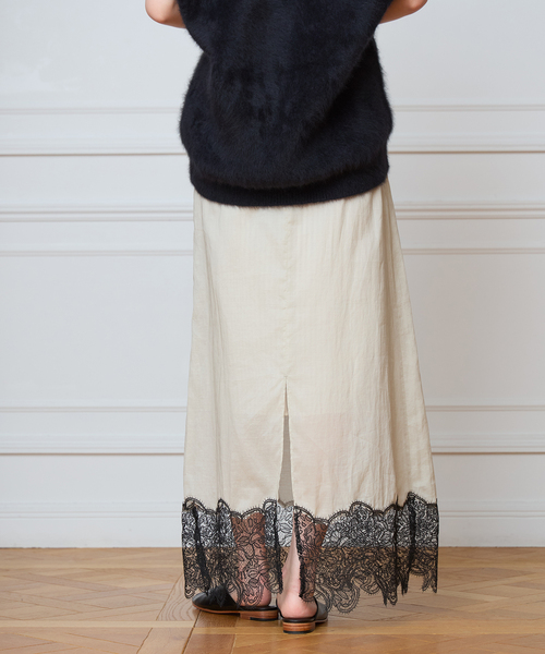 IENA LA BOUCLE（イエナラブークル）の「IENA LA BOUCLE シアーレースコンビスカート（スカート・レディース・ストーン・38/36）」の5枚目の写真