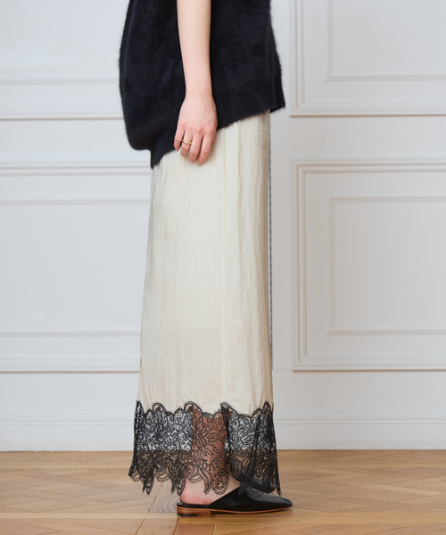 IENA LA BOUCLE（イエナラブークル）の「IENA LA BOUCLE シアーレースコンビスカート（スカート・レディース・ストーン・38/36）」の6枚目の写真