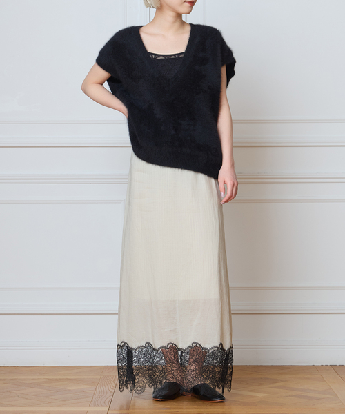 IENA LA BOUCLE（イエナラブークル）の「IENA LA BOUCLE シアーレースコンビスカート（スカート・レディース・ストーン・38/36）」の8枚目の写真