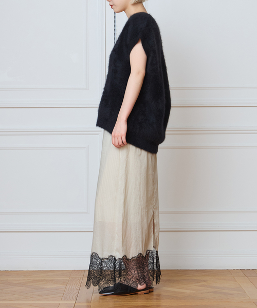 IENA LA BOUCLE（イエナラブークル）の「IENA LA BOUCLE シアーレースコンビスカート（スカート・レディース・ストーン・38/36）」の9枚目の写真