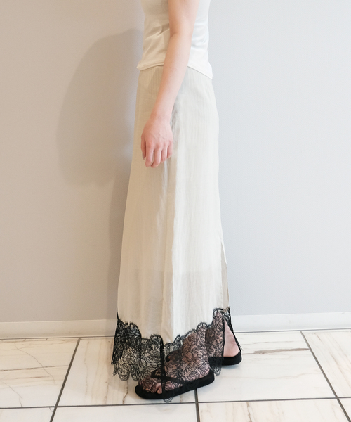IENA LA BOUCLE（イエナラブークル）の「IENA LA BOUCLE シアーレースコンビスカート（スカート・レディース・ストーン・38/36）」の13枚目の写真