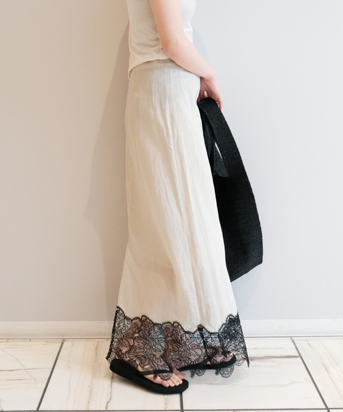 IENA LA BOUCLE（イエナラブークル）の「IENA LA BOUCLE シアーレースコンビスカート（スカート・レディース・ストーン・38/36）」の15枚目の写真