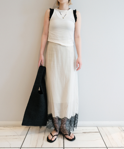 IENA LA BOUCLE（イエナラブークル）の「IENA LA BOUCLE シアーレースコンビスカート（スカート・レディース・ストーン・38/36）」の19枚目の写真