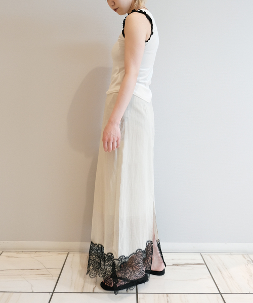 IENA LA BOUCLE（イエナラブークル）の「IENA LA BOUCLE シアーレースコンビスカート（スカート・レディース・ストーン・38/36）」の20枚目の写真