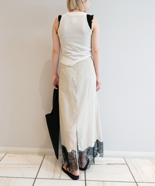 IENA LA BOUCLE（イエナラブークル）の「IENA LA BOUCLE シアーレースコンビスカート（スカート・レディース・ストーン・38/36）」の21枚目の写真