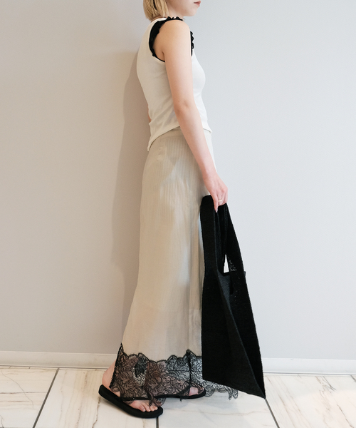 IENA LA BOUCLE（イエナラブークル）の「IENA LA BOUCLE シアーレースコンビスカート（スカート・レディース・ストーン・38/36）」の22枚目の写真