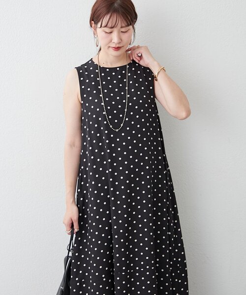 Remind me and forever（リマインドミーアンドフォーエバー）の「【OTONA】美シルエットノースリバルーンワンピース（ワンピース・レディース・カーキ/ブラック/ブラウン・FREE）」の6枚目の写真