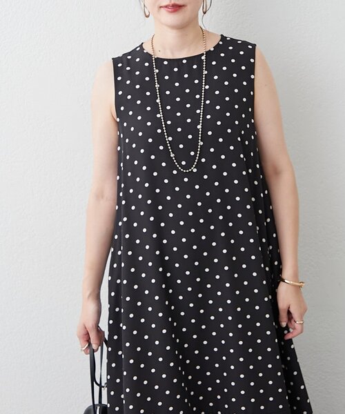 Remind me and forever（リマインドミーアンドフォーエバー）の「【OTONA】美シルエットノースリバルーンワンピース（ワンピース・レディース・カーキ/ブラック/ブラウン・FREE）」の7枚目の写真