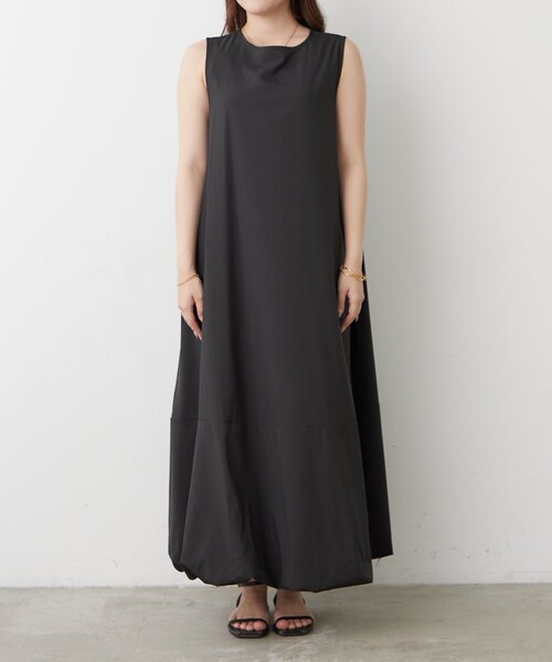 Remind me and forever（リマインドミーアンドフォーエバー）の「【OTONA】美シルエットノースリバルーンワンピース（ワンピース・レディース・カーキ/ブラック/ブラウン・FREE）」の14枚目の写真