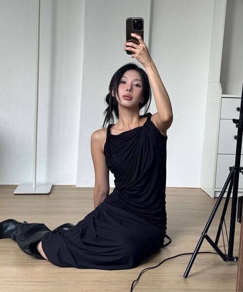 FLAREUP（フレアアップ）の「Braided Asymmetrical Sleeveless (FL-166_White)（Tシャツ/カットソー・レディース・ホワイト・OS）」の8枚目の写真