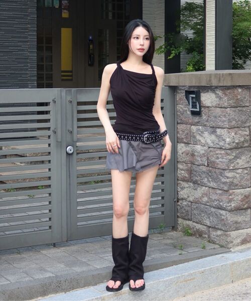 FLAREUP（フレアアップ）の「Braided Asymmetrical Sleeveless (FL-166_White)（Tシャツ/カットソー・レディース・ホワイト・OS）」の11枚目の写真