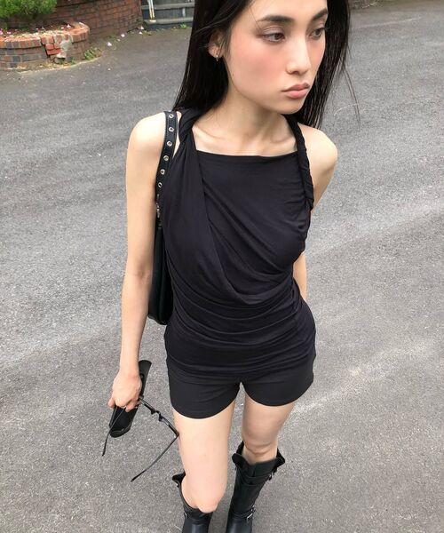 FLAREUP（フレアアップ）の「Braided Asymmetrical Sleeveless (FL-166_White)（Tシャツ/カットソー・レディース・ホワイト・OS）」の13枚目の写真