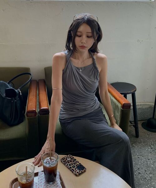 FLAREUP（フレアアップ）の「Braided Asymmetrical Sleeveless (FL-166_White)（Tシャツ/カットソー・レディース・ホワイト・OS）」の15枚目の写真
