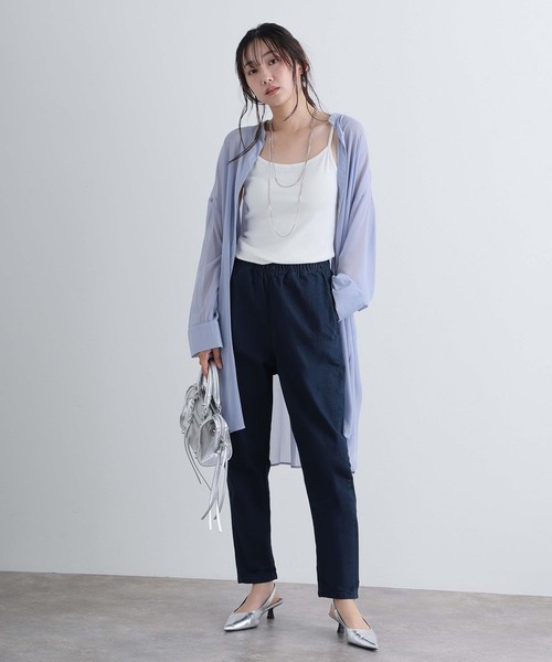ElegChic（エレグシック）の「ルーズテーパードパンツ（その他パンツ・レディース・カーキ/ネイビー/ブルー/ベージュ/ブラック・M/XL/XXL/L/4L）」の4枚目の写真