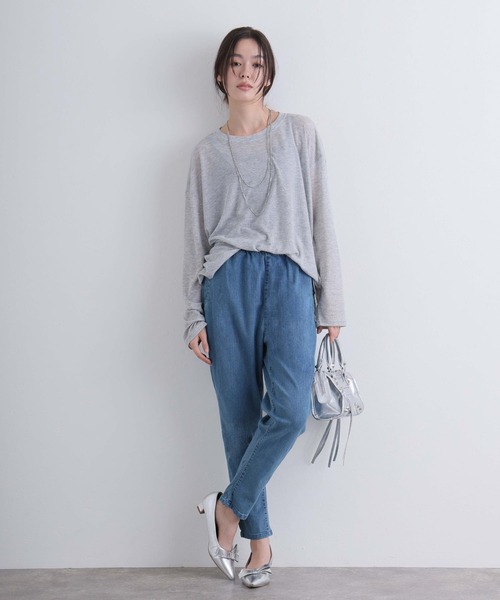 ElegChic（エレグシック）の「ルーズテーパードパンツ（その他パンツ・レディース・カーキ/ネイビー/ブルー/ベージュ/ブラック・M/XL/XXL/L/4L）」の5枚目の写真
