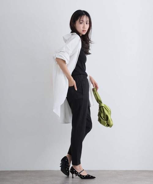 ElegChic（エレグシック）の「ルーズテーパードパンツ（その他パンツ・レディース・カーキ/ネイビー/ブルー/ベージュ/ブラック・M/XL/XXL/L/4L）」の7枚目の写真