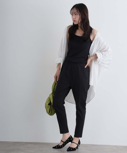 ElegChic（エレグシック）の「ルーズテーパードパンツ（その他パンツ・レディース・カーキ/ネイビー/ブルー/ベージュ/ブラック・M/XL/XXL/L/4L）」の9枚目の写真